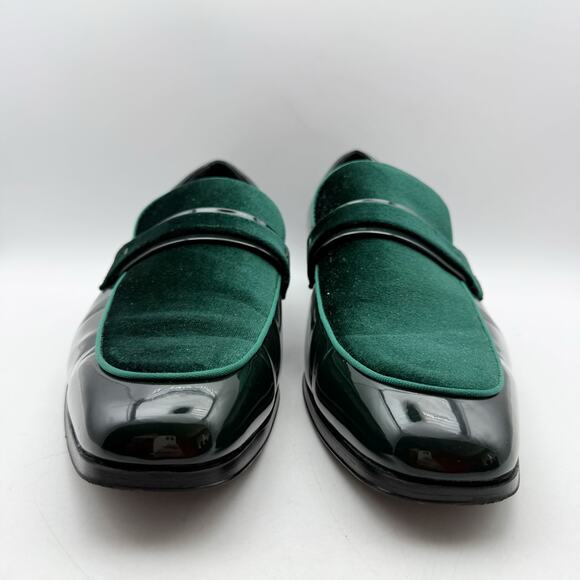 Stacy Adams Mens Spratley Saddle Slip-On Loafers US 15 M Green GUC main image 9